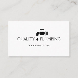 Klempnerei Faucet Wasser Handyman Wartung Visitenkarte