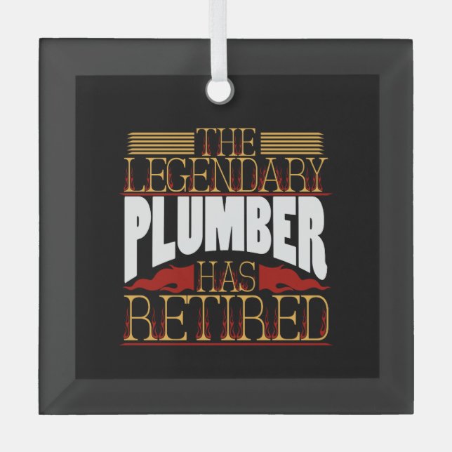 Klempnergeschenke Ornament Aus Glas (Vorderseite)