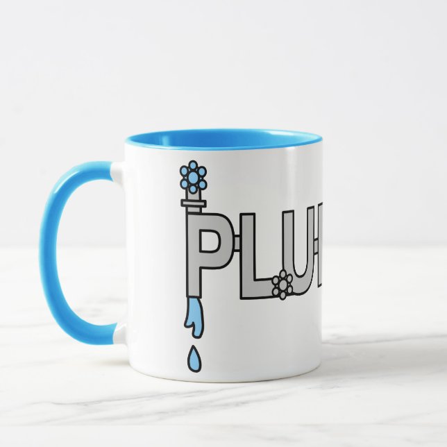 Klempnerpfeifen Tasse (Links)