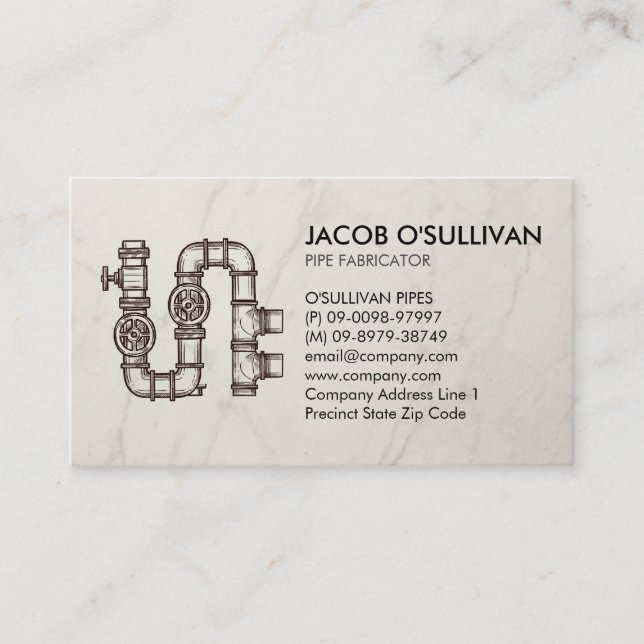 Klempnerschicht Visitenkarte (Vorderseite)