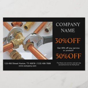 Klempnerwerkzeuge für Handyman Construction Flyer