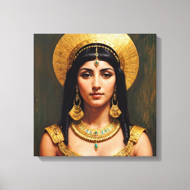 Kleopatra Ägyptischer Pharao Königin Kunst Leinwanddruck (Vorderseite)