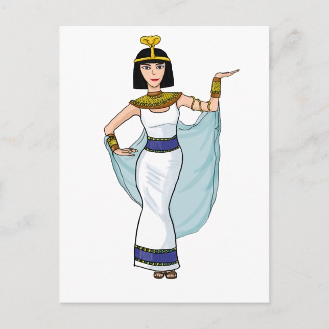 Kleopatra das Pharao von Ägypten Postkarte (Vorderseite)