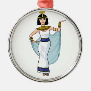 Kleopatra das Pharao von Ägypten Silbernes Ornament
