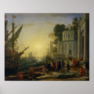 Kleopatra, die an Tarsus, 1642 ausschifft Poster