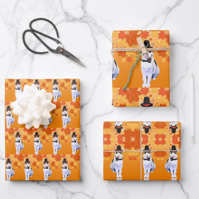 Kleopatras Erntedank Geschenkpapier Set (Vorderseite)