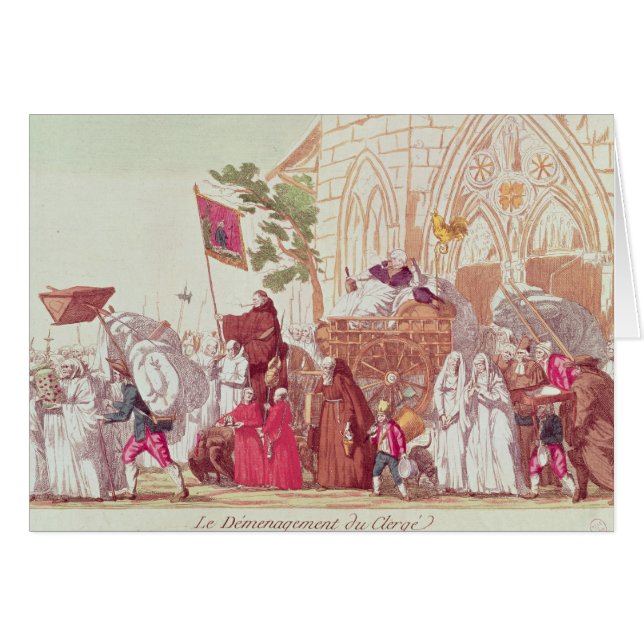 Klerus, der die Kirche nach dem Verkauf verlässt (Vorderseite (Horizontal))
