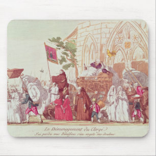 Klerus, der die Kirche nach dem Verkauf verlässt Mousepad