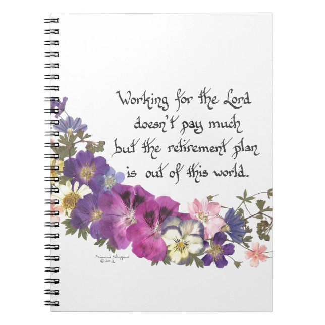 Klerus- oder Freiwilliggeschenk Notizblock (Vorderseite)