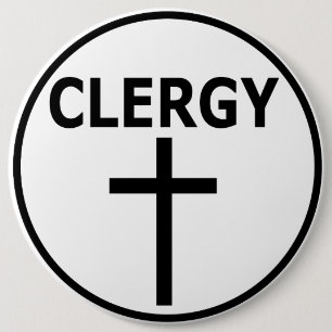 Klerus versinnbildlichen für Pastoren, Reverends Button