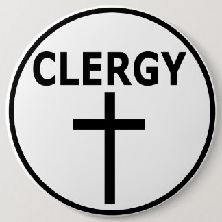 Klerus versinnbildlichen für Pastoren, Reverends Button