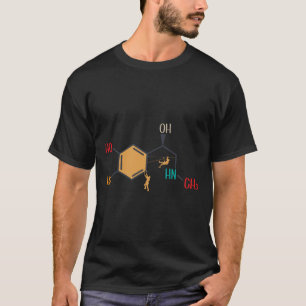Kletter-Adrenalin-Formel-Bouldering-Chemie-Fels T-Shirt