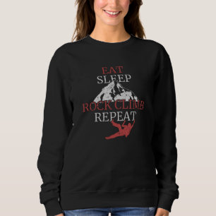 Kletter Bergsteiger Geschenk Sweatshirt