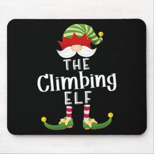 Kletter-Elfen-Gruppe Weihnachten Lustige Pyjama-Pa Mousepad