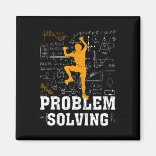 Kletter-Mathematikliebhaber Problemlösender Mathem Magnet