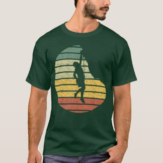 Kletter-Silhouette Vintage lustig T-Shirt