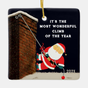 Kletter-Weihnachts-Sammelobjekt Keramikornament