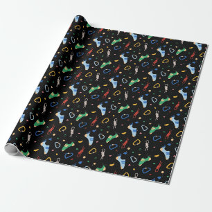 Kletterausrüstung - Dunkel Geschenkpapier
