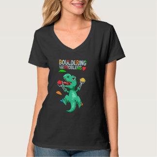 Kletterblock und T-Rex T-Shirt