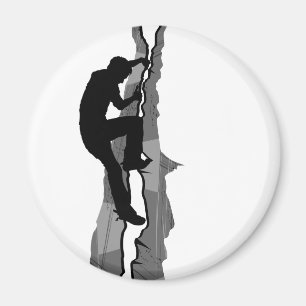 Kletterer Bouldering Magnet