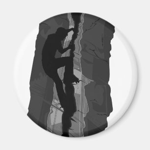 Kletterer Bouldering Magnet