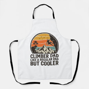Kletterer Papa Vintage Sonnenuntergang Lustiges T- Schürze