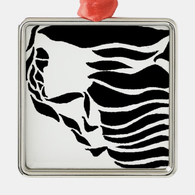 Kletterer Silbernes Ornament (Vorne)