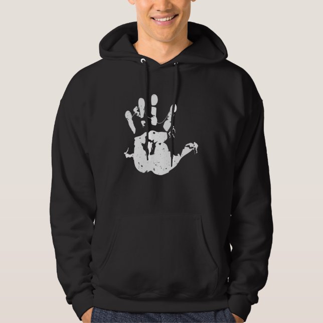 Kletterer Sportklettern Bouldern  3 Hoodie (Vorderseite)