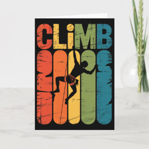 Kletterfelsen Kletterer Kletteren Vintage Boulderi Karte