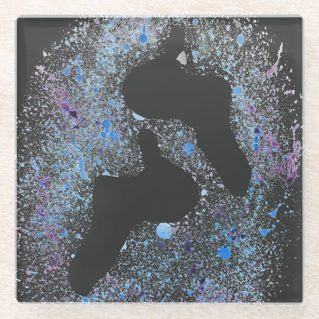 Klettergarten Spritzer Art Untersetzer (Vorderseite)