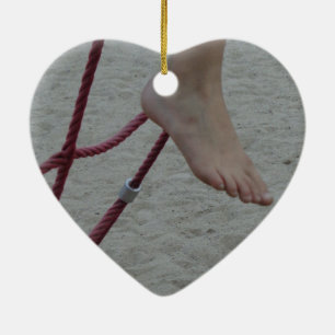 Klettergerüst mit hängenden Füßen Spielplatz u Keramik Ornament