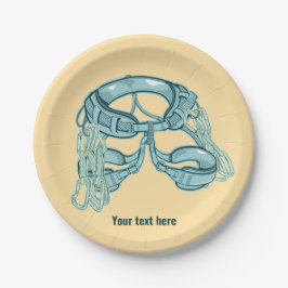 Klettergurt mit schnellem zeichn pappteller