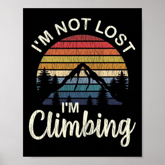 Kletterhemd - Geschenke für Bergsteiger - Cli Poster (Vorne)
