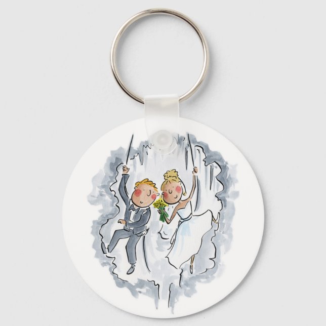 Kletterhochzeit Schlüsselanhänger (Vorderseite)