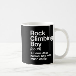 Kletterjungen-Definition Lustiger Sport  Kaffeetasse