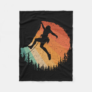 Kletterkunst für Männer Frauen Bergsteiger B Fleecedecke