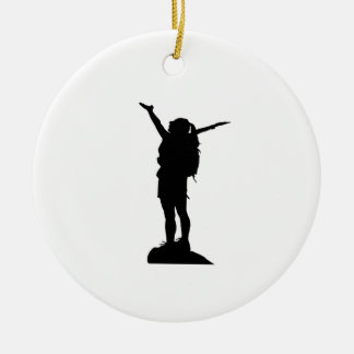 Kletterliche Silhouette Keramik Ornament