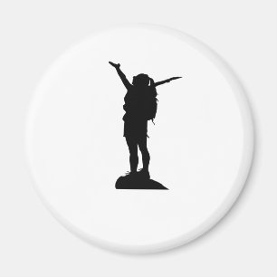 Kletterliche Silhouette Magnet