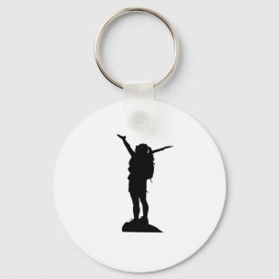 Kletterliche Silhouette Schlüsselanhänger