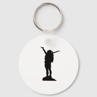 Kletterliche Silhouette Schlüsselanhänger