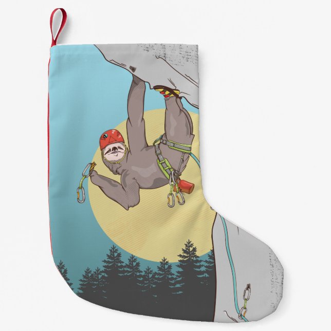 Klettern am Sloth Rock Kleiner Weihnachtsstrumpf (Vorderseite)