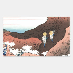 Klettern_auf_Mt._Fuji.jpg Rechteckiger Aufkleber