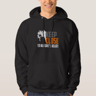 Klettern Bouldering Kletterer Bergsteiger Fels Hoodie