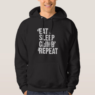 Klettern Bouldering Kletterer Bergsteiger Fels Hoodie