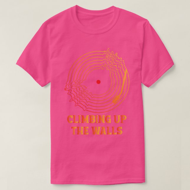 KLETTERN DER WÄNDE T-Shirt (Design vorne)