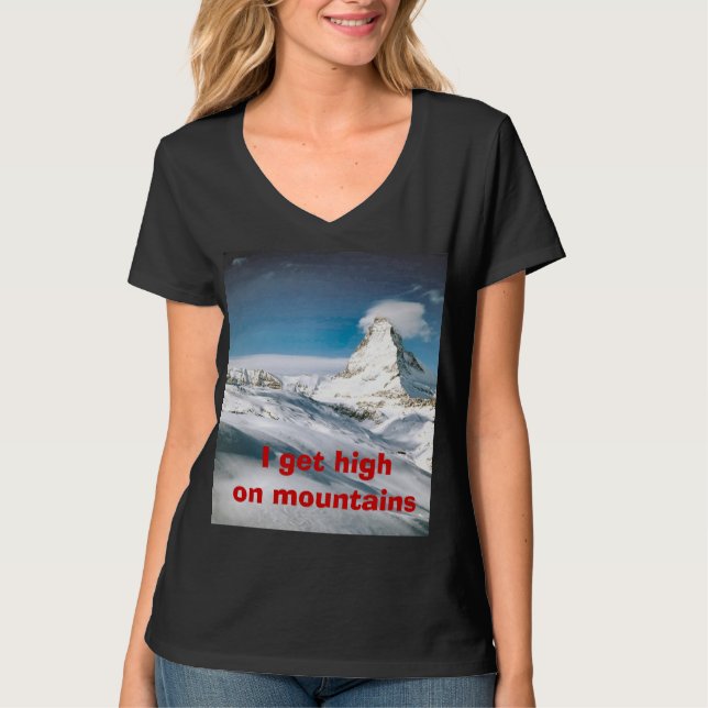 Klettern des Matterhorns T-Shirt (Vorderseite)