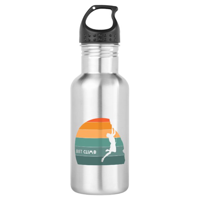 Klettern Edelstahlflasche (Vorderseite)