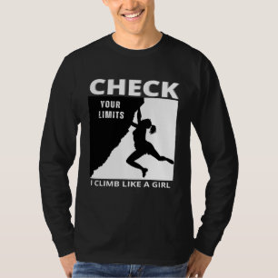 Klettern für Frauen Mädchen und Kinder die Kletter T-Shirt