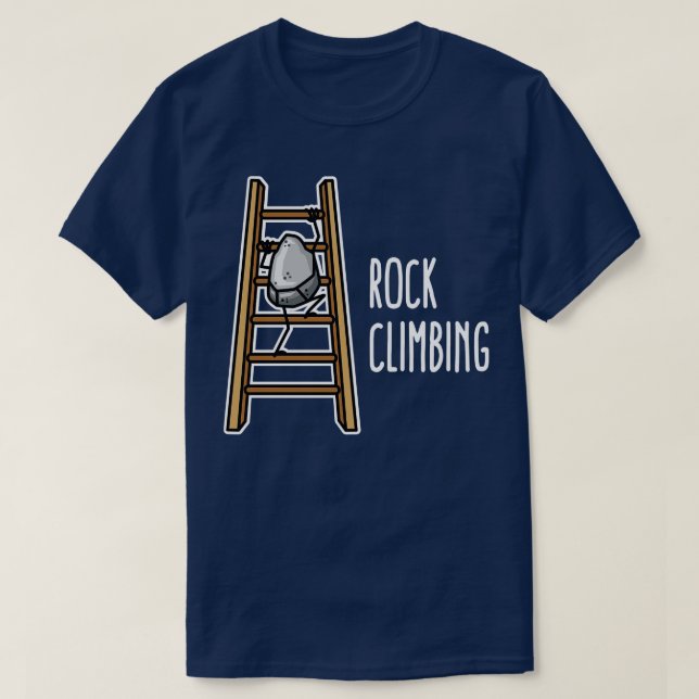 Klettern Gratis Klettern Karabiner Klettersteig T-Shirt (Design vorne)