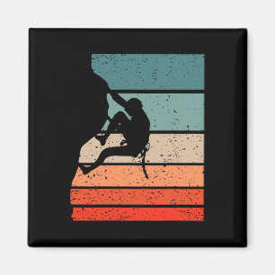 Klettern im Retro-Stil Vintage _4 Magnet